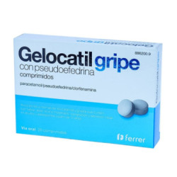 Gelocatil gripe con pseudoefedrina 20 comprimidos