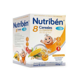Papilla Nutriben 8 Cereales y Miel L/A 600 G 843009405636